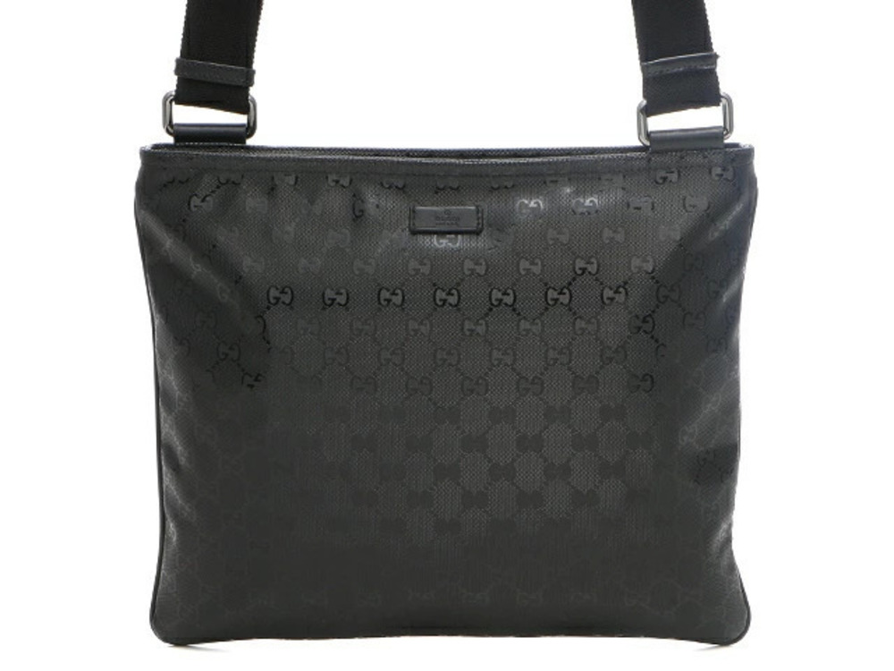 Gucci bag shoulder GG Imprime leather black